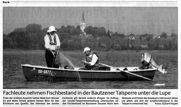 SZ: Fischfang TS Bautzen, Aug.2001